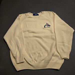 Northern Lights Clothing Company Vintage Alaska Sweater Unisex Size S Yellow